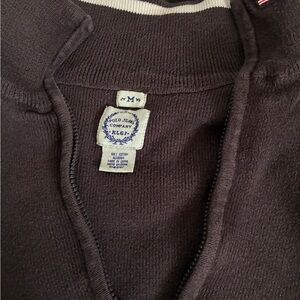 Polo by Ralph Lauren Dark Brown Zip-Up Sweater